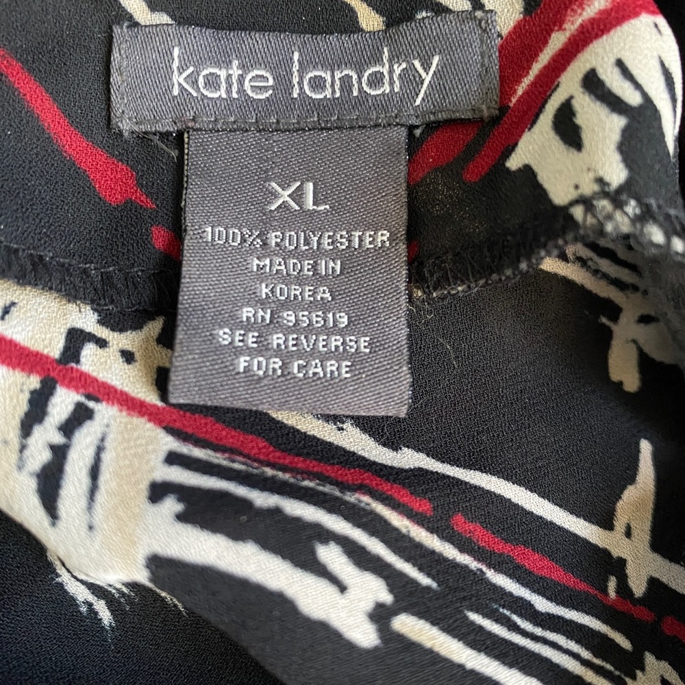 KATE LANDRY Women’s Long Sleeve Blouse Size XL - Picture 6 of 6